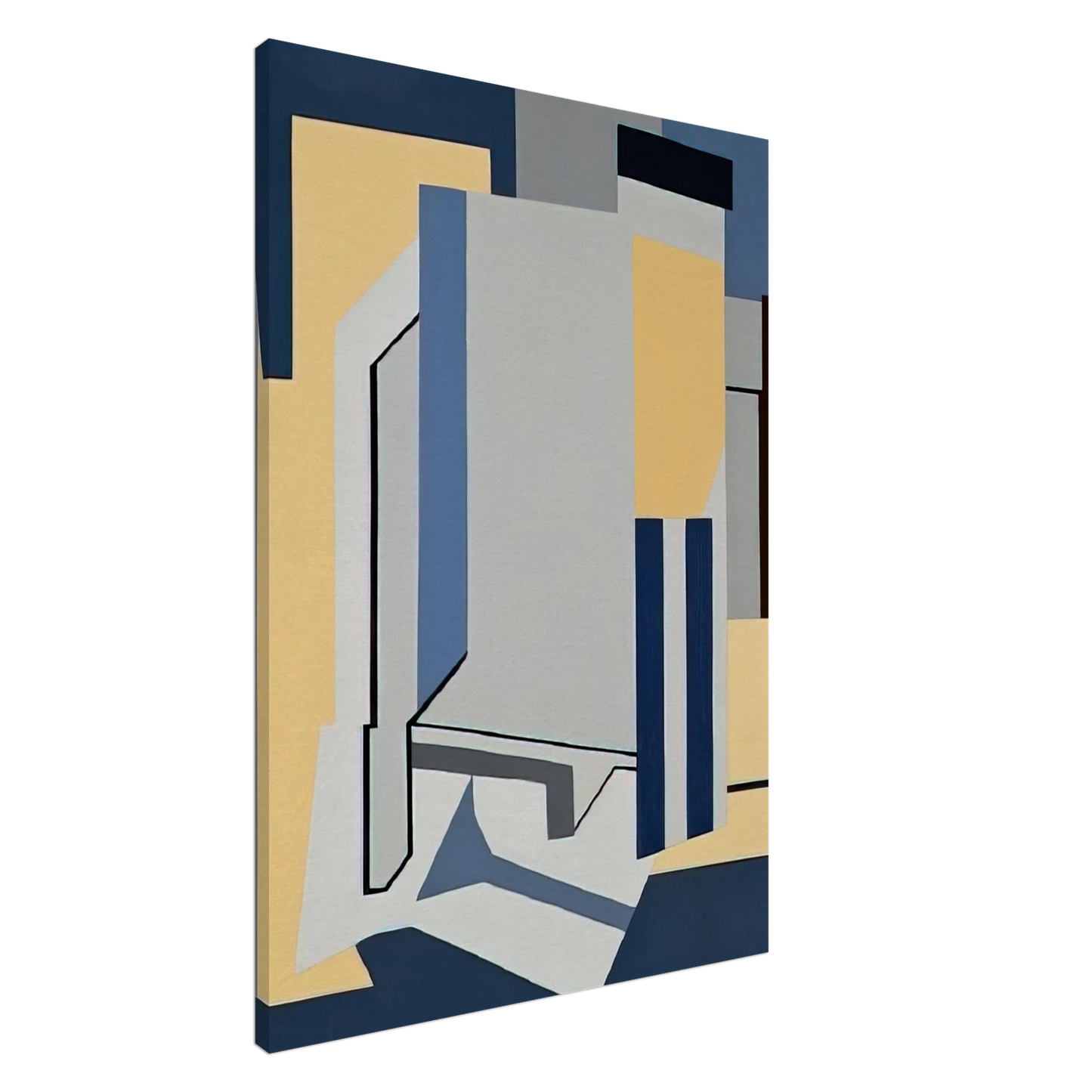 Ralston Crawford - St. Ann Street - 1954 Canvas - 20x30 cm / 8x12 inches-canvas