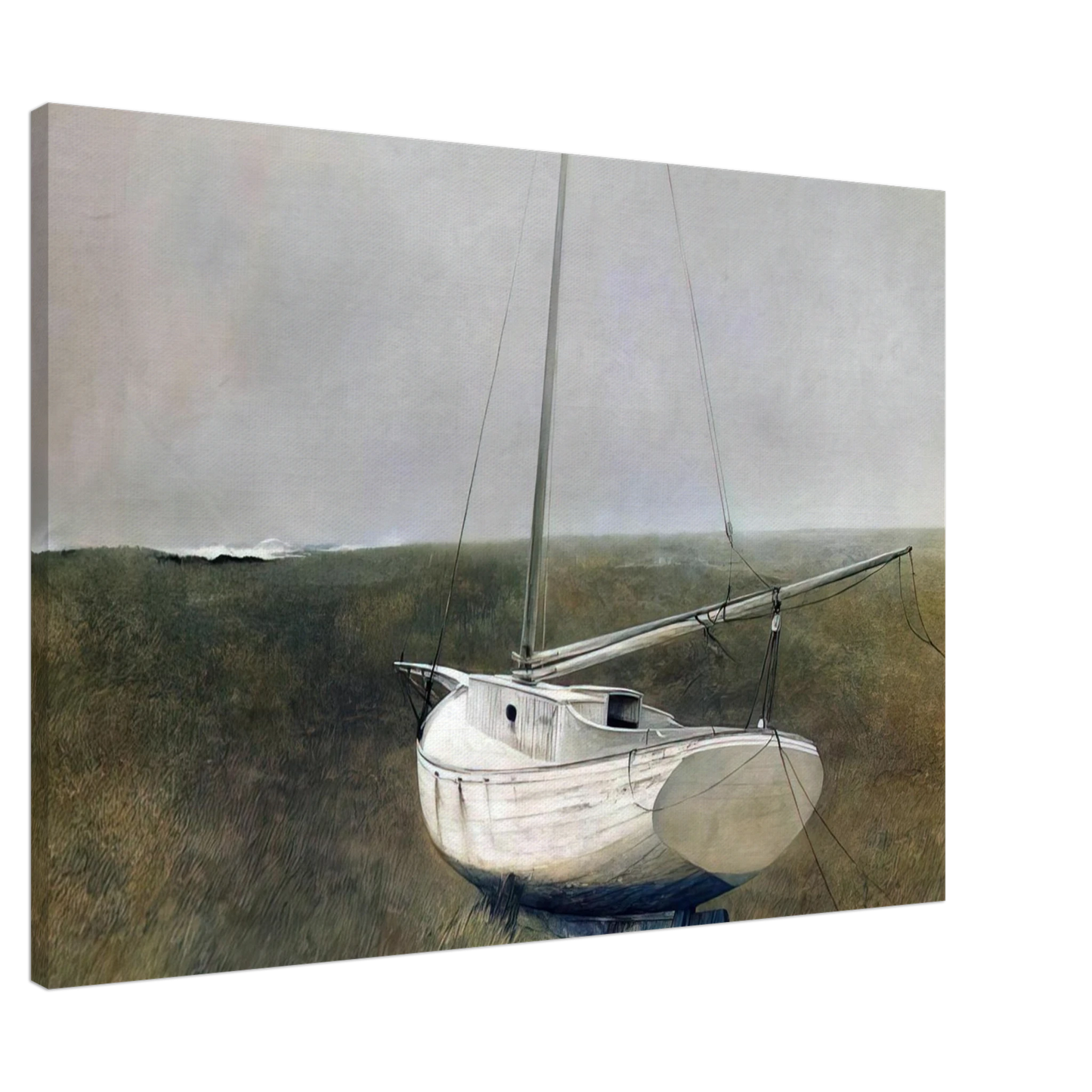 Andrew Wyeth - BELOW DOVER 1950 Canvas - 20x30 cm / 8x12 inches-canvas