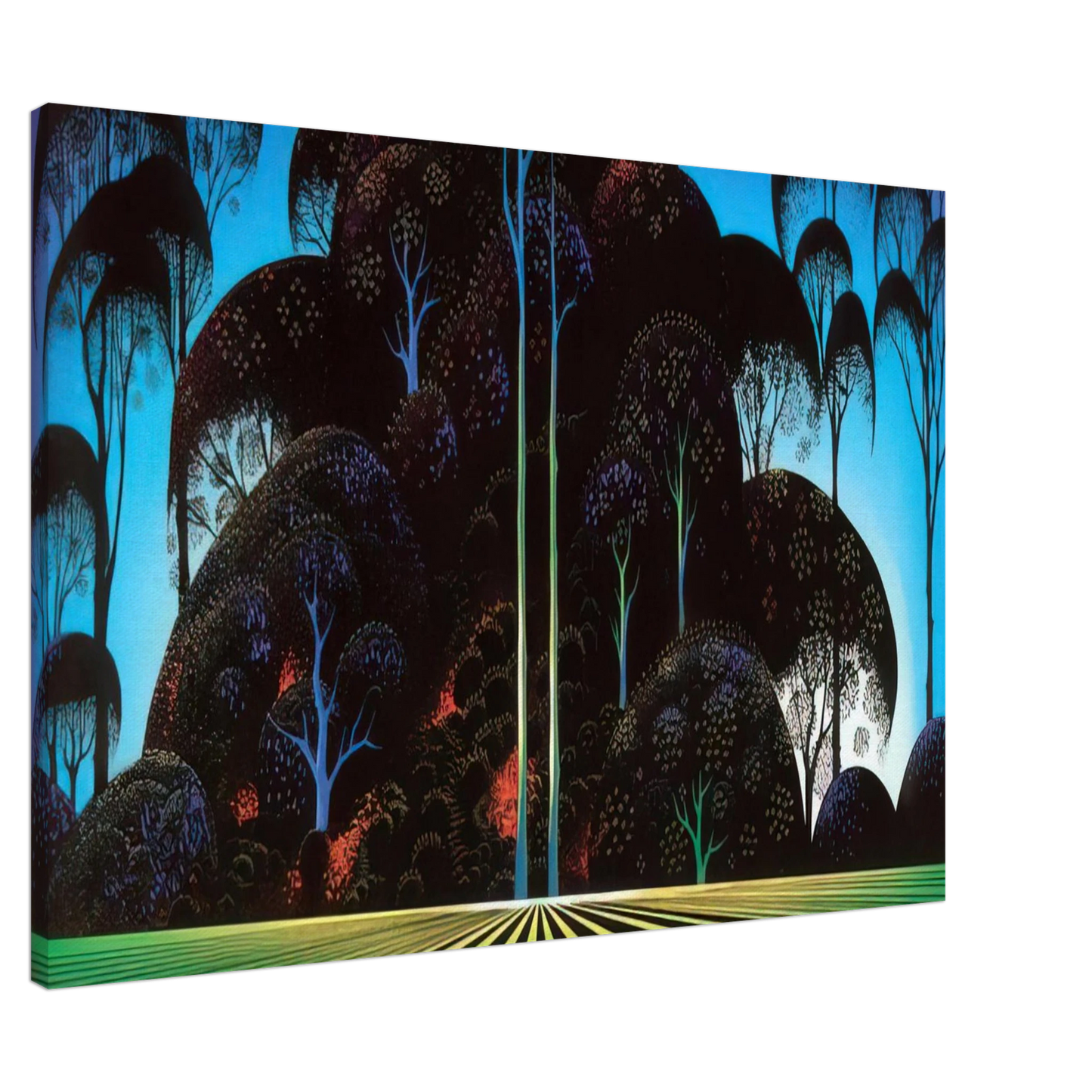 Eyvind Earle - Forest Bouquet Canvas - 20x30 cm / 8x12 inches-canvas