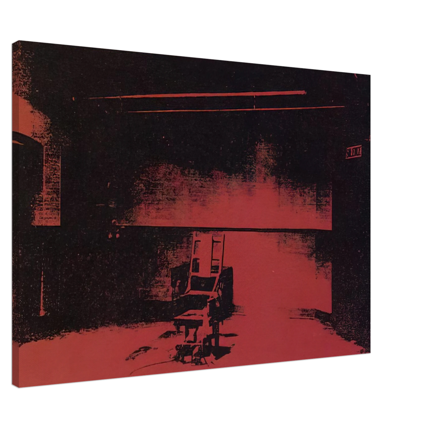 Andy Warhol - Early electric chair Canvas - 20x30 cm / 8x12 inches-canvas