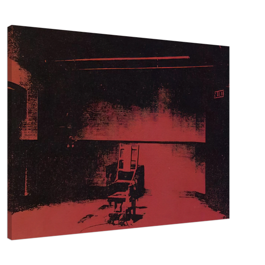 Andy Warhol - Early electric chair Canvas - 20x30 cm / 8x12 inches-canvas