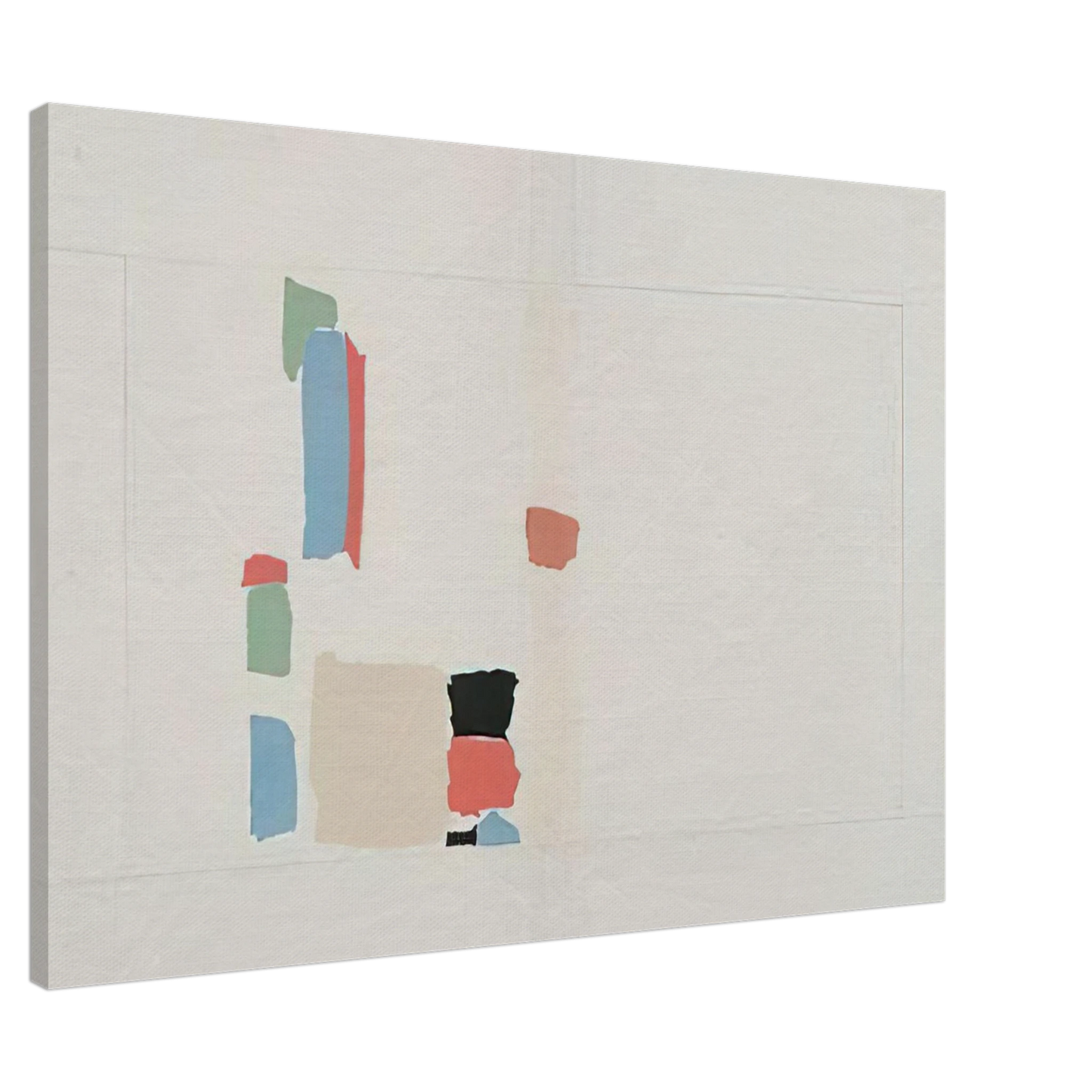 Nicolas de Stael - Abstract Composition - Lyrical Abstraction Canvas - 20x30 cm / 8x12 inches-canvas
