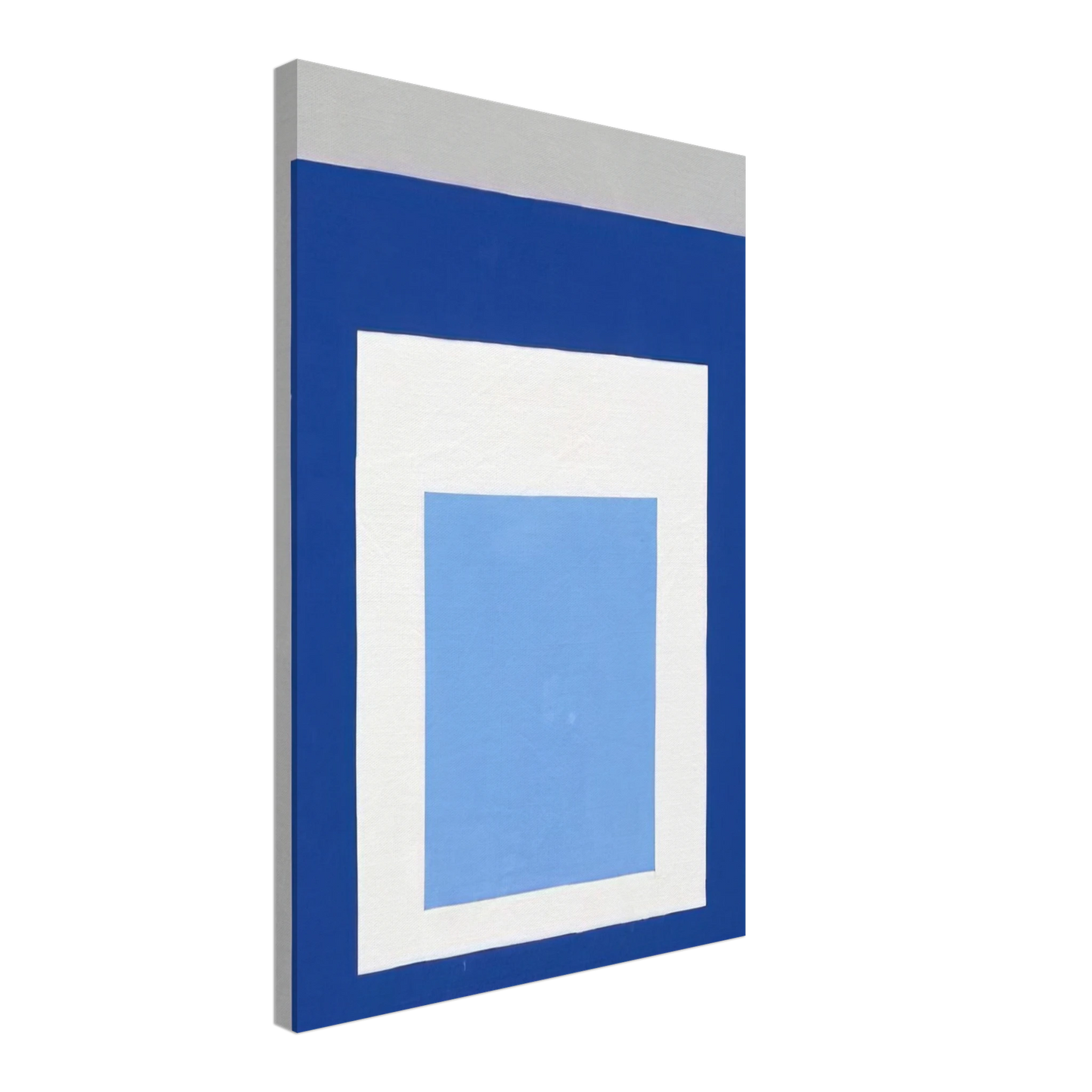 Josef Albers - HOMAGE TO THE SQUARE BLUE WHITE GREY 1951 Canvas - 70x100 cm / 28x40 inches-canvas