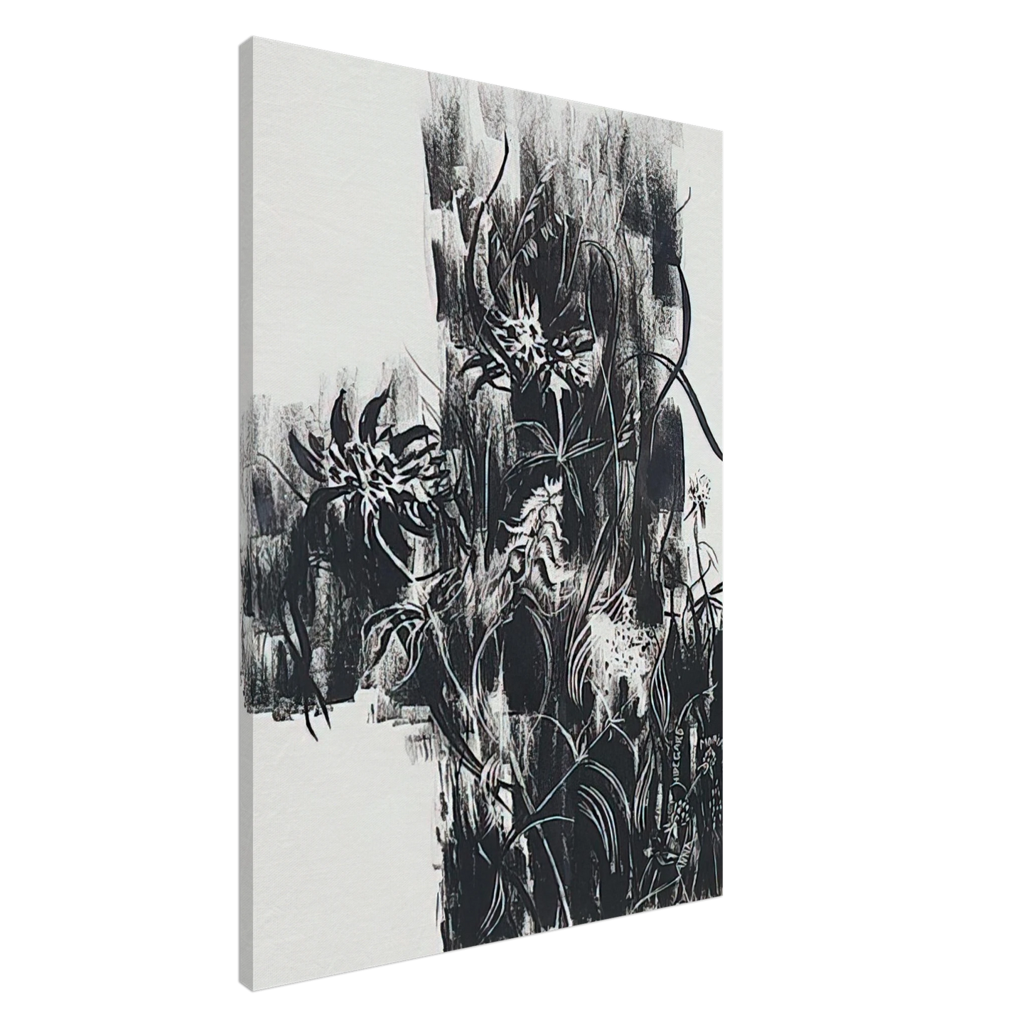 Johannes Itten - Waldrandblumen - 1919 Canvas - 20x30 cm / 8x12 inches-canvas