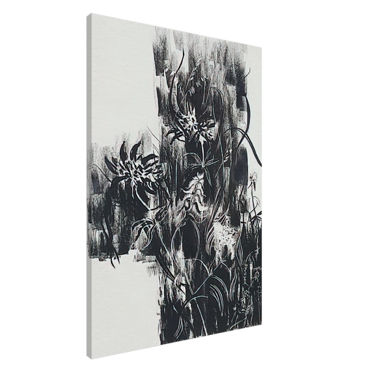 Johannes Itten - Waldrandblumen - 1919 Canvas - 20x30 cm / 8x12 inches-canvas