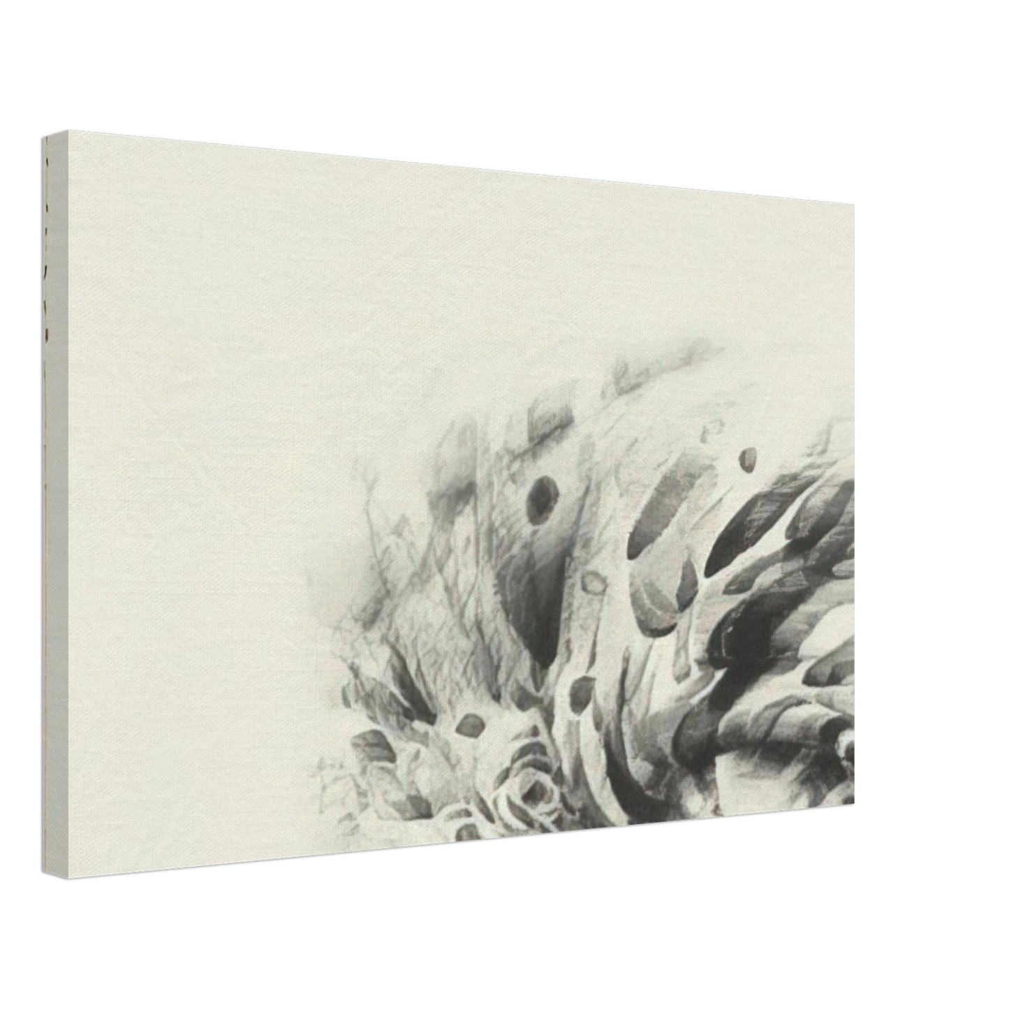 Lee Bontecou - THIRD STONE 1963 Canvas - 70x100 cm / 28x40 inches-canvas