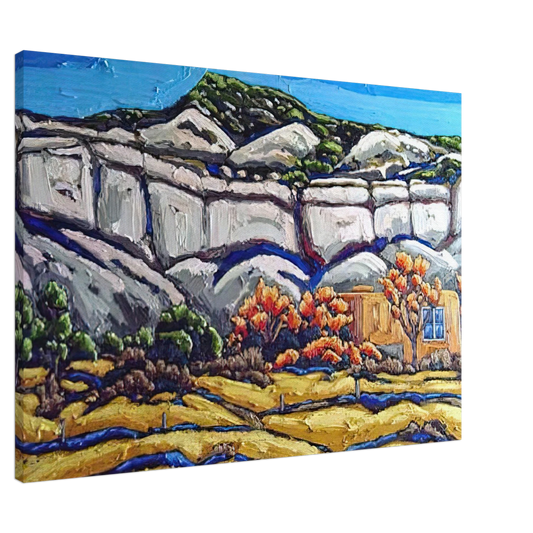 Georgia O'Keeffe - Ghost Ranch Painting Canvas - 20x30 cm / 8x12 inches-canvas