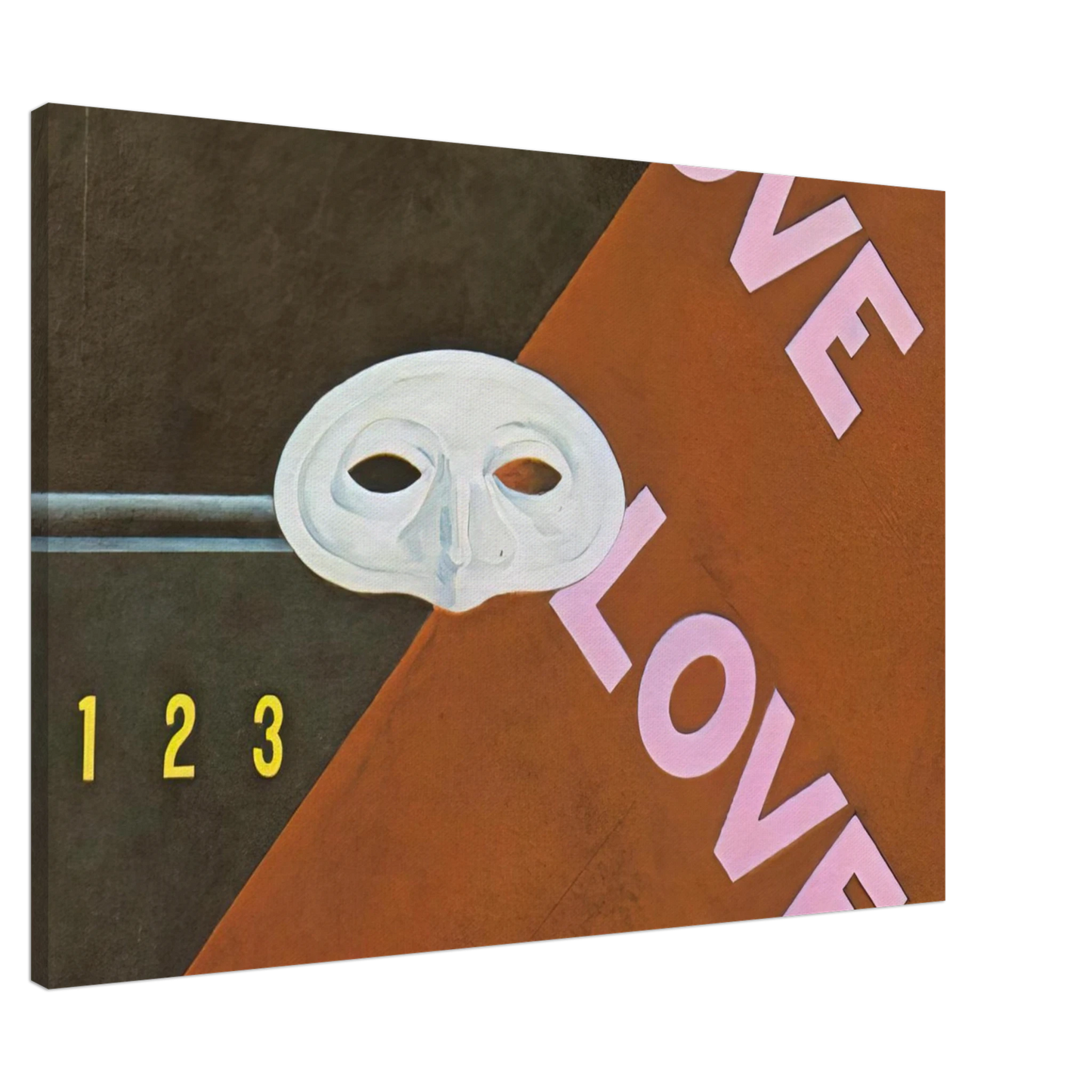 Charles Demuth - Love, Love, Love Gertrude Stein - 1928 Canvas - 20x30 cm / 8x12 inches-canvas