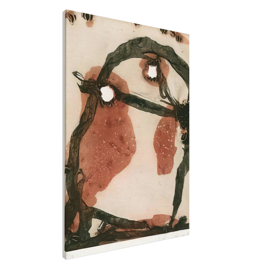 Emil Schumacher - 11975 - 1975 Canvas - 20x30 cm / 8x12 inches-canvas