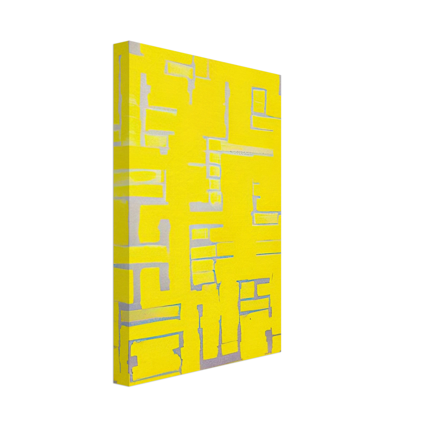 Ad Reinhardt - Untitled Yellow and White - 1950 Canvas - 70x100 cm / 28x40 inches-canvas