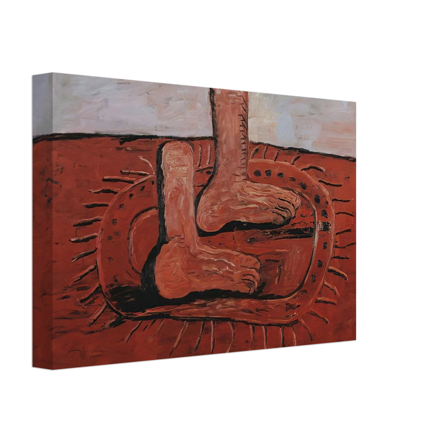 Philip Guston - TWO FAT FEET Canvas - 70x100 cm / 28x40 inches-canvas