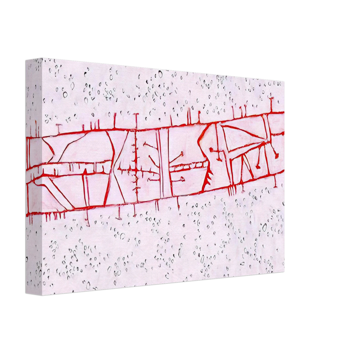 Gene Davis - Bridge - 1952 Canvas - 70x100 cm / 28x40 inches-canvas