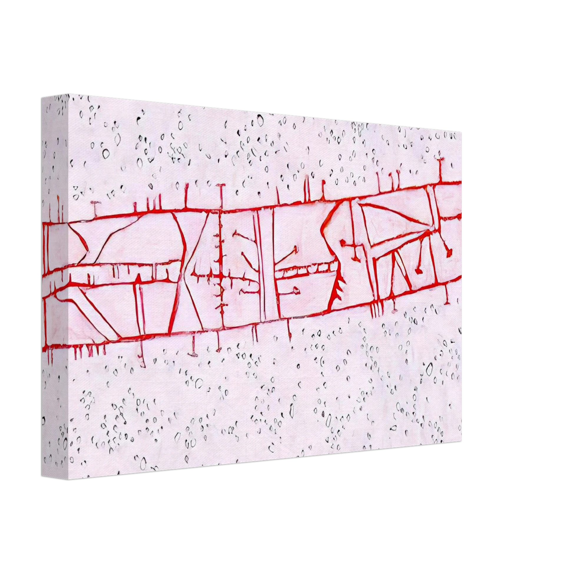 Gene Davis - Bridge - 1952 Canvas - 70x100 cm / 28x40 inches-canvas