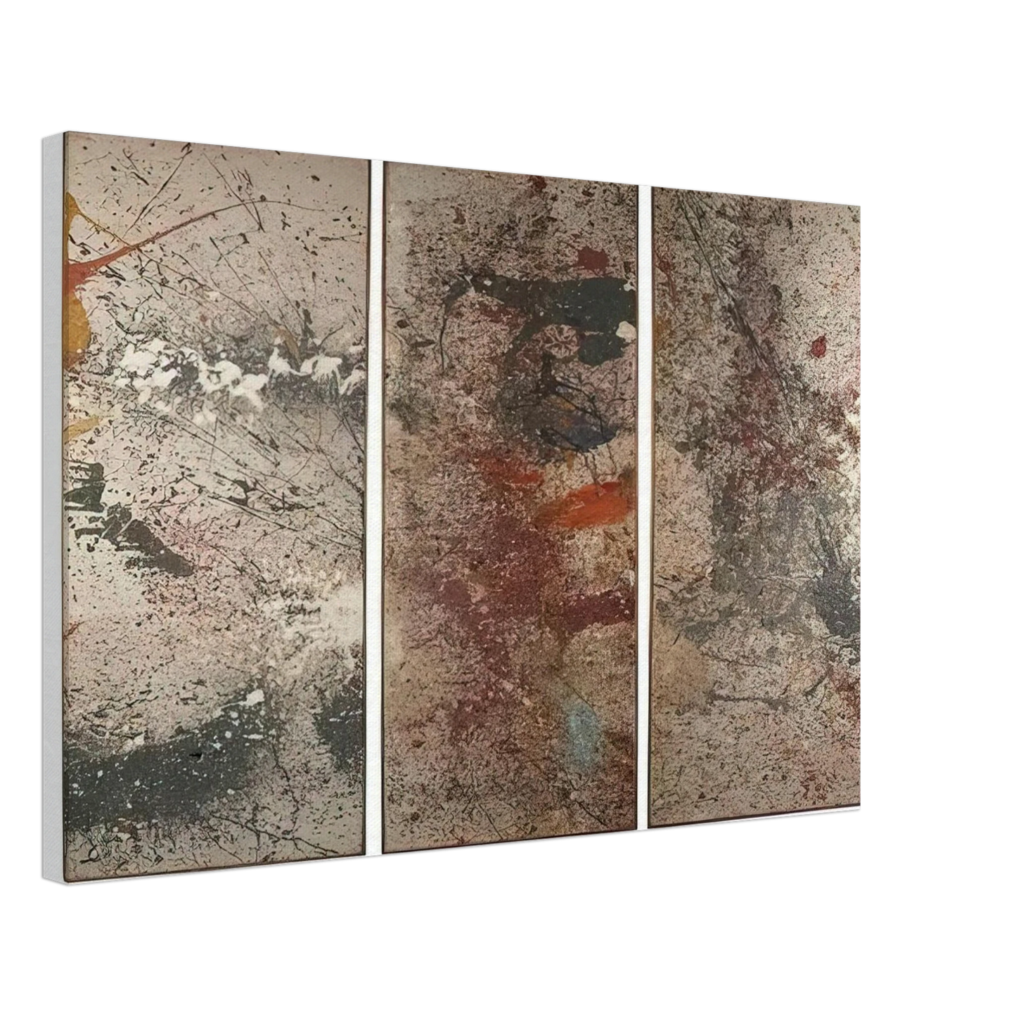 Taro Yamamoto - UNTITLED TRIPTYCH 1961 Canvas - 70x100 cm / 28x40 inches-canvas