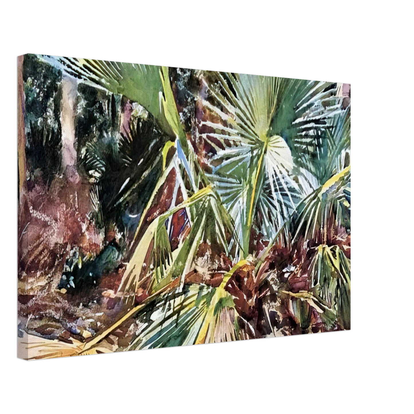 John Singer Sargent - Palmettos, Florida Canvas - 70x100 cm / 28x40 inches-canvas