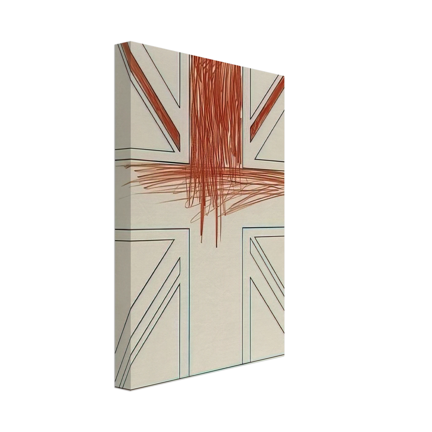 Billy Apple - A union, Jack! Young Commonwealth Artists - 1962 Canvas - 70x100 cm / 28x40 inches-canvas