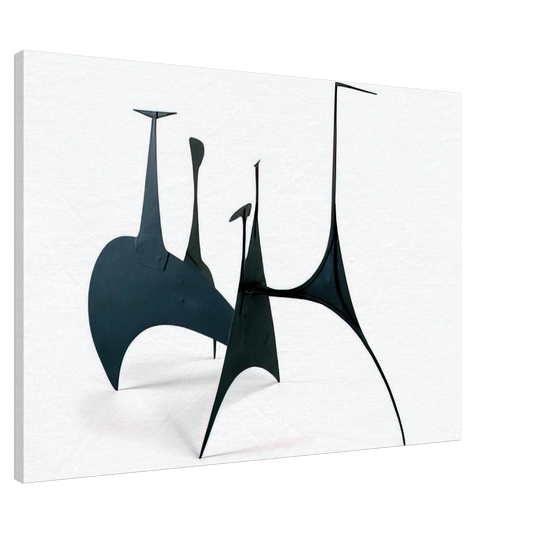 Alexander Calder - SPINY MAQUETTE 1939 Canvas - 20x30 cm / 8x12 inches-canvas