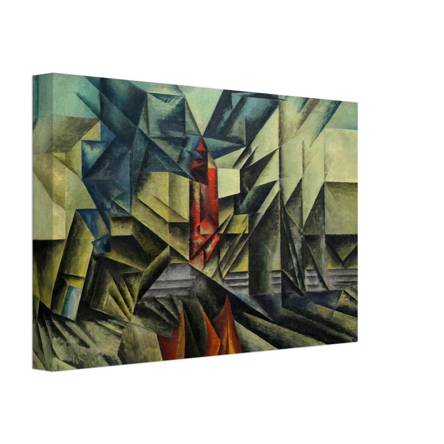 Lyonel Feininger - HARBOR MOLE 1913 Canvas - 70x100 cm / 28x40 inches-canvas