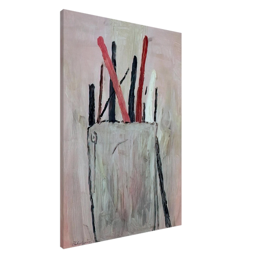 Philip Guston - BRUSHES 1969 Canvas - 20x30 cm / 8x12 inches-canvas