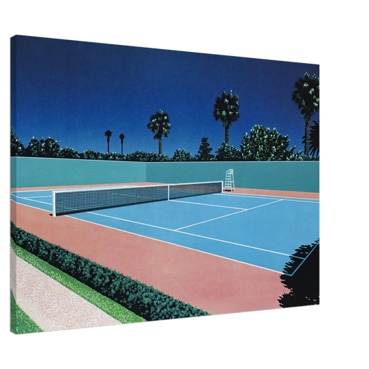Hiroshi Nagai - Tennis Court Canvas - 20x30 cm / 8x12 inches-canvas