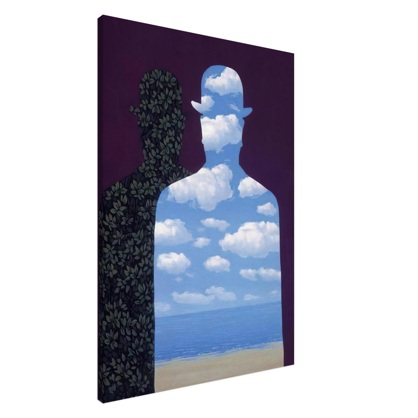 Rene Magritte - HIGH SOCIETY 1962 Canvas - 20x30 cm / 8x12 inches-canvas