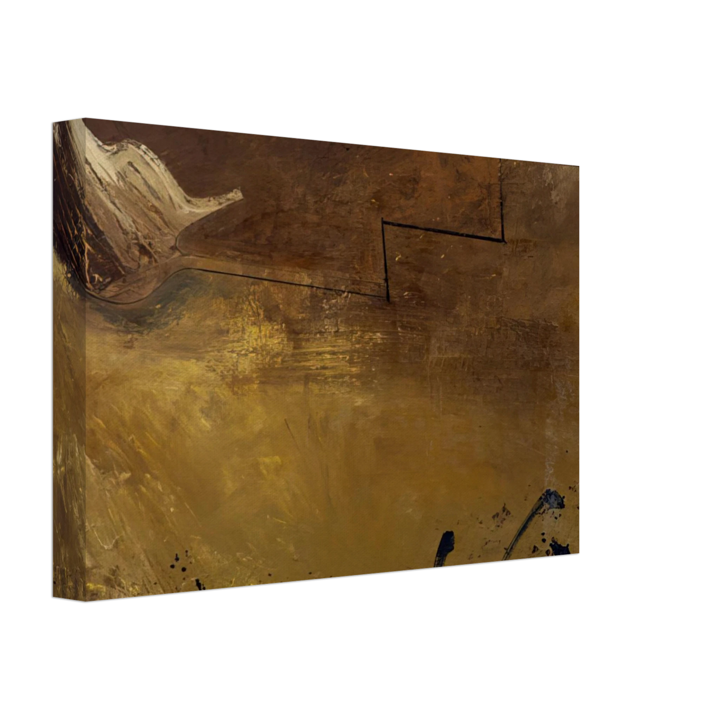 Hassel Smith - Sebastopol Autumn - 1961 Canvas - 40x60 cm / 16x24 inches-canvas