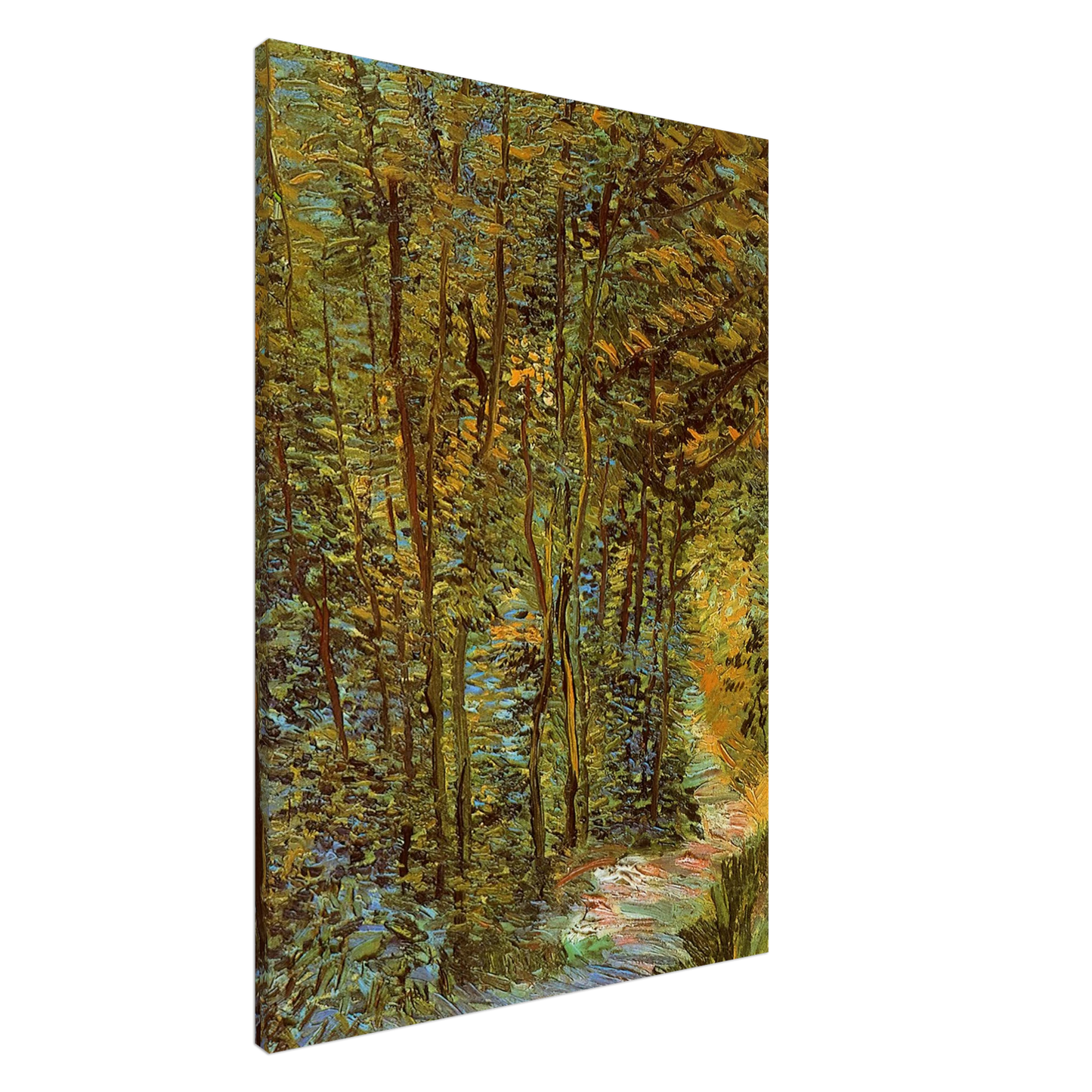 Vincent van Gogh - Path in the Woods Canvas - 20x30 cm / 8x12 inches-canvas