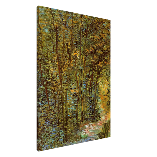 Vincent van Gogh - Path in the Woods Canvas - 20x30 cm / 8x12 inches-canvas