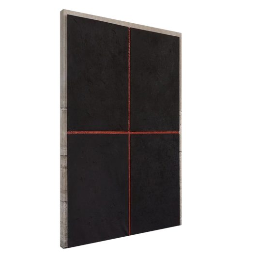 Donald Judd - Untitled First Relief - 1961 Canvas - 20x30 cm / 8x12 inches-canvas