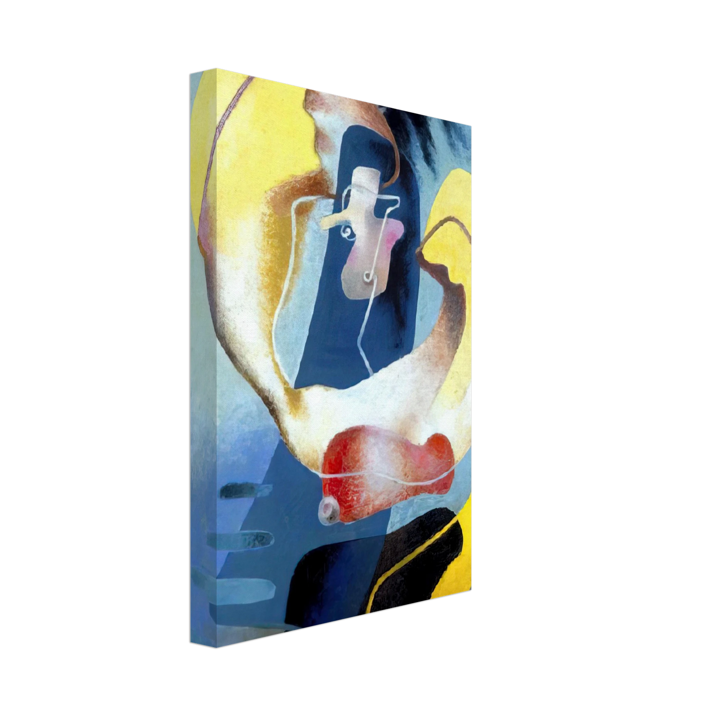 Enrico Prampolini - THE FIGURE IN SPACE 1937 Canvas - 40x60 cm / 16x24 inches-canvas