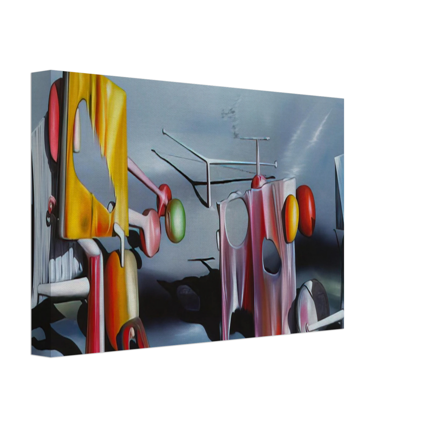 Yves Tanguy - Reply to Red Canvas - 40x60 cm / 16x24 inches-canvas