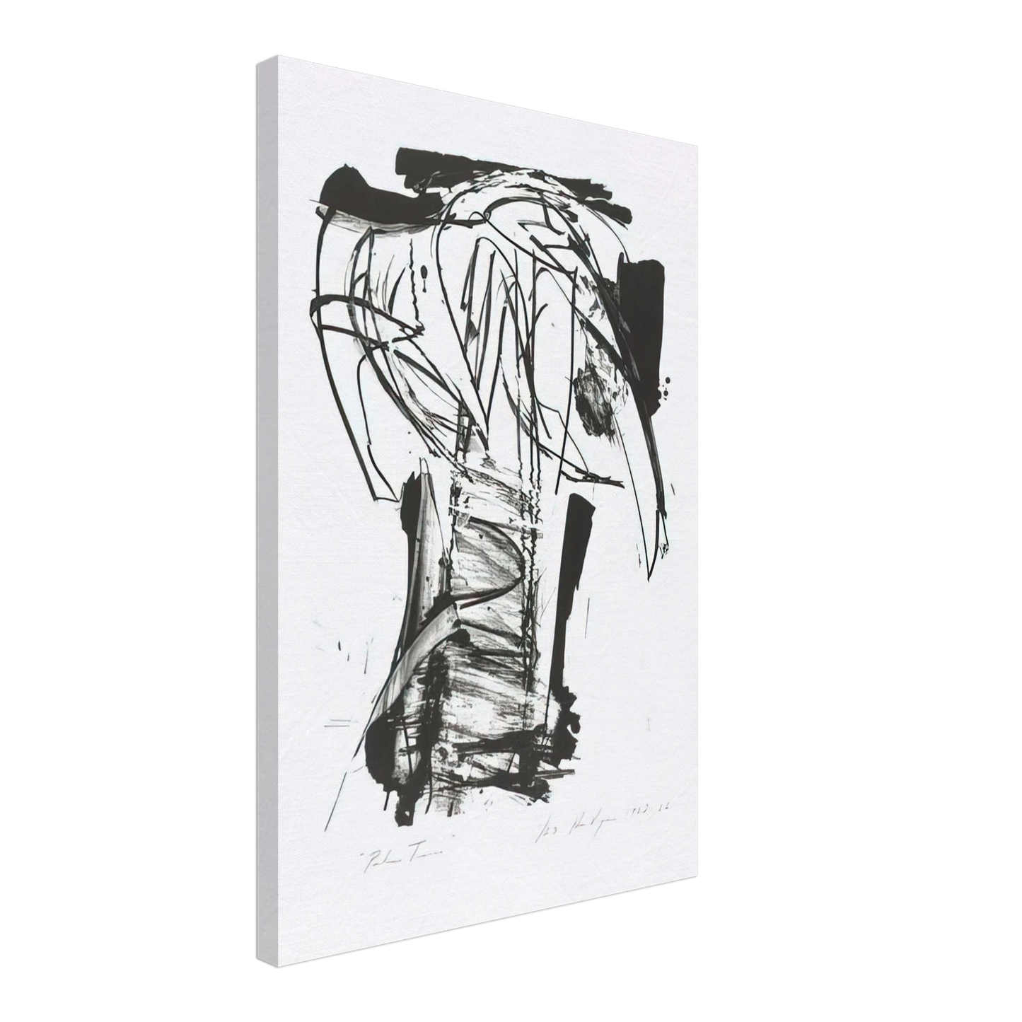 Grace Hartigan - Palm Trees, from the Series The Archaics Canvas - 70x100 cm / 28x40 inches-canvas