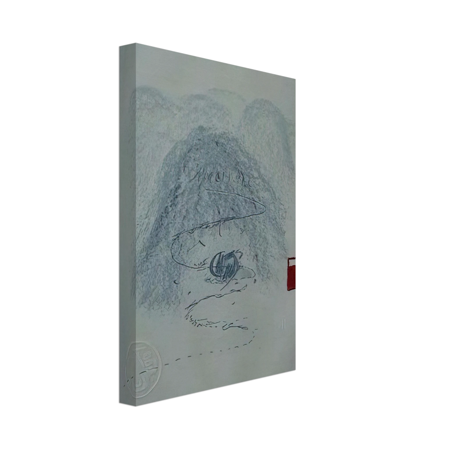 Antoni Tapies - APARICIONS 3 1982 Canvas - 70x100 cm / 28x40 inches-canvas