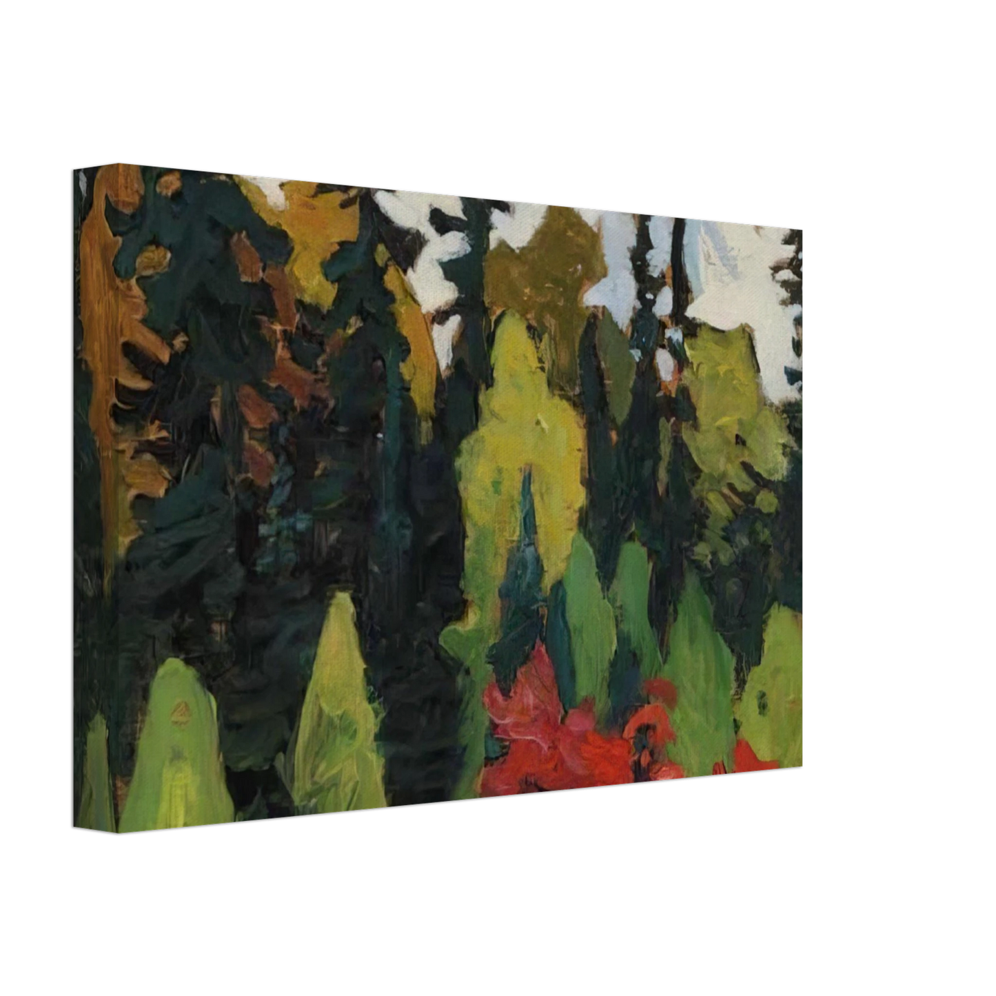 Lawren Harris - Woods, Algoma - 1918 Canvas - 70x100 cm / 28x40 inches-canvas