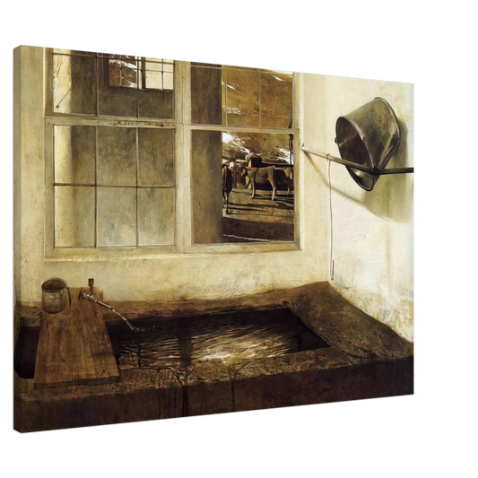 Andrew Wyeth - SPRING FED Canvas - 20x30 cm / 8x12 inches-canvas