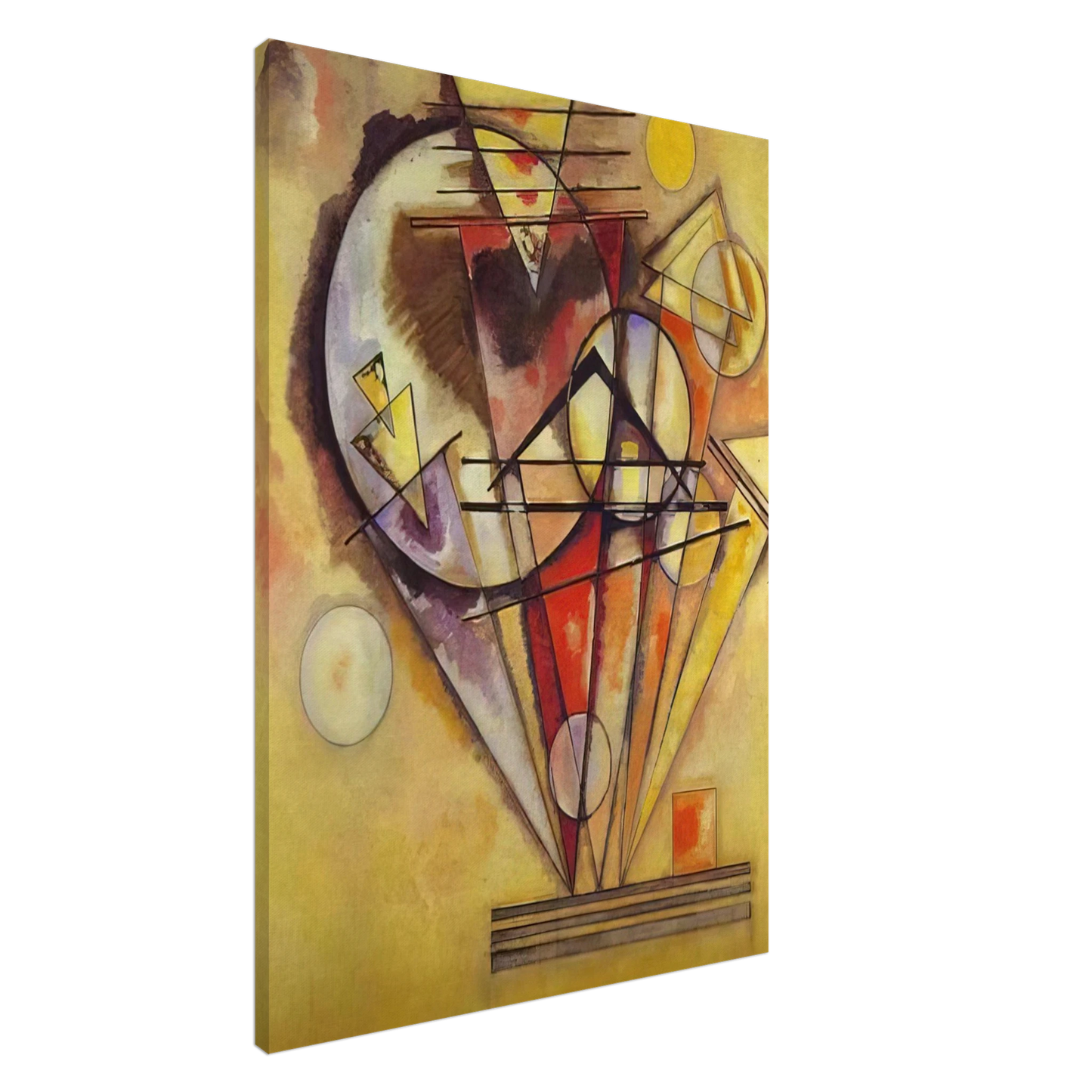 Wassily Kandinsky - ON THE POINTS 1928 Canvas - 20x30 cm / 8x12 inches-canvas