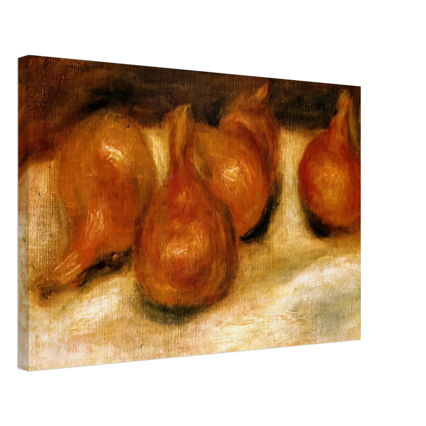 Pierre-Auguste Renoir - Still Life with Onions Canvas - 40x60 cm / 16x24 inches-canvas