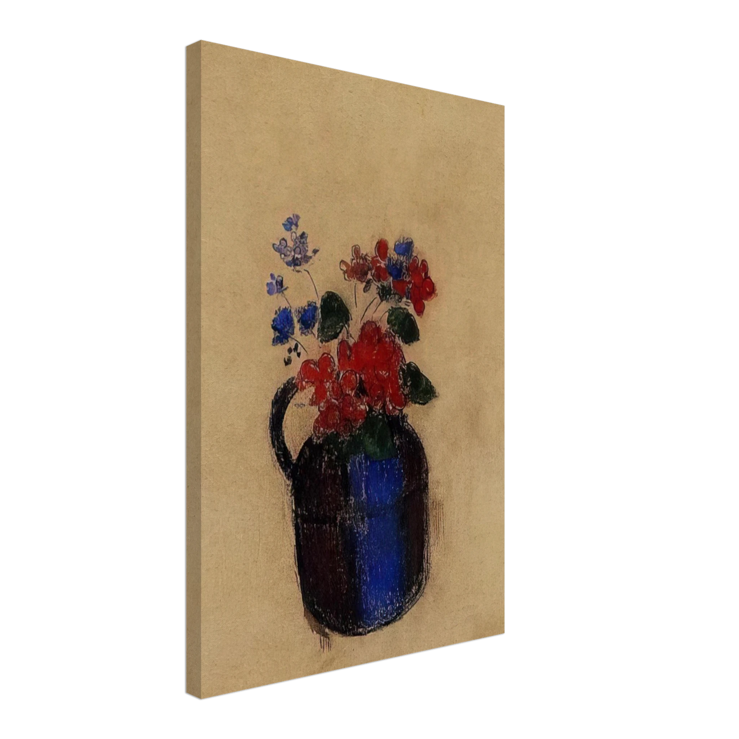 Odilon Redon - SMALL BOUQUET IN A PITCHER Canvas - 40x60 cm / 16x24 inches-canvas