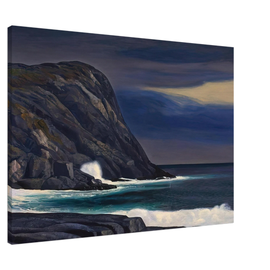 Rockwell Kent - Brewing Storm, Monhegan Canvas - 20x30 cm / 8x12 inches-canvas