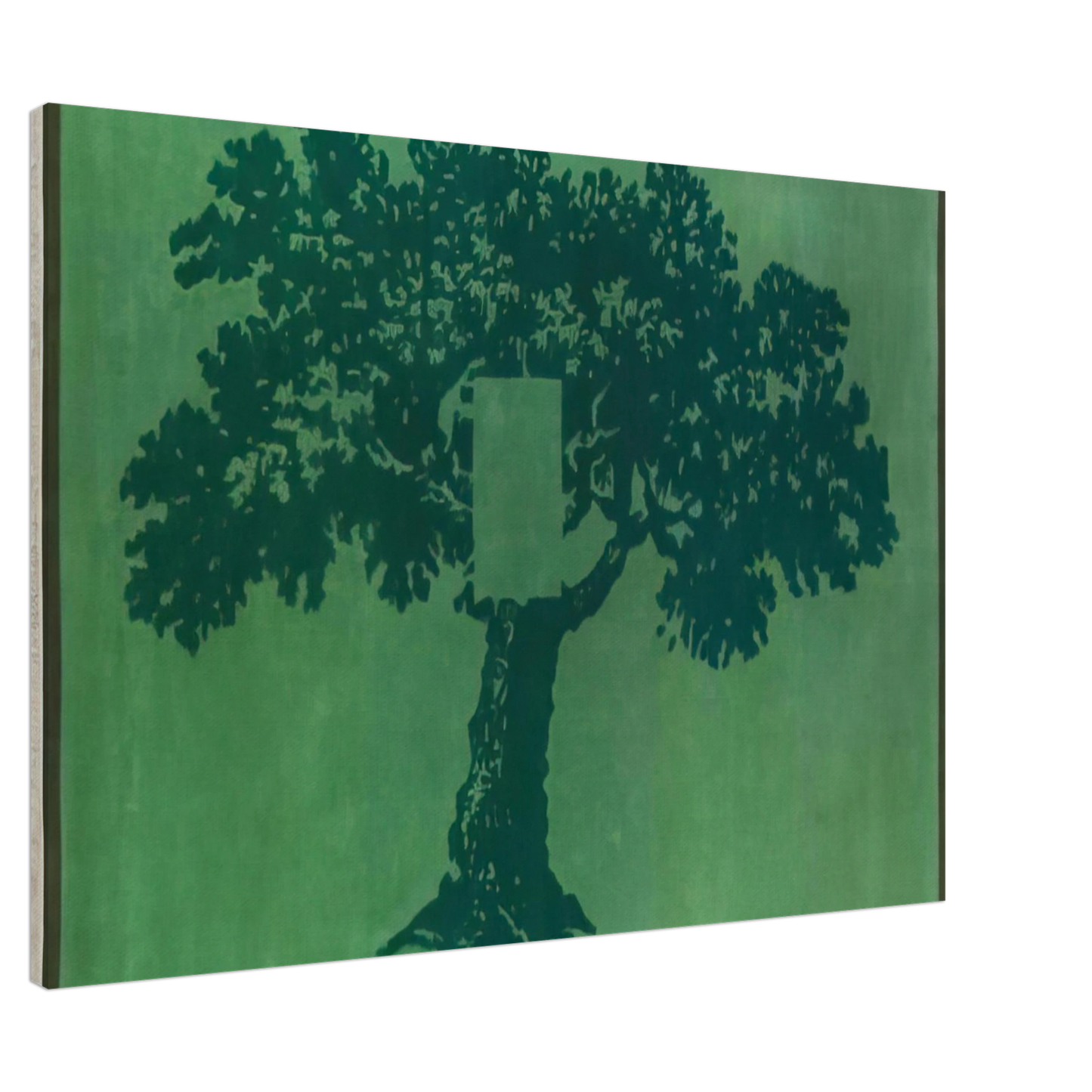 Mario Schifano - Albero Per Terra - 1984 Canvas - 20x30 cm / 8x12 inches-canvas