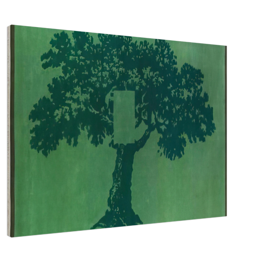 Mario Schifano - Albero Per Terra - 1984 Canvas - 20x30 cm / 8x12 inches-canvas