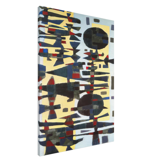 Alfred Manessier - Fete en Zeeland - 1955 Canvas - 20x30 cm / 8x12 inches-canvas