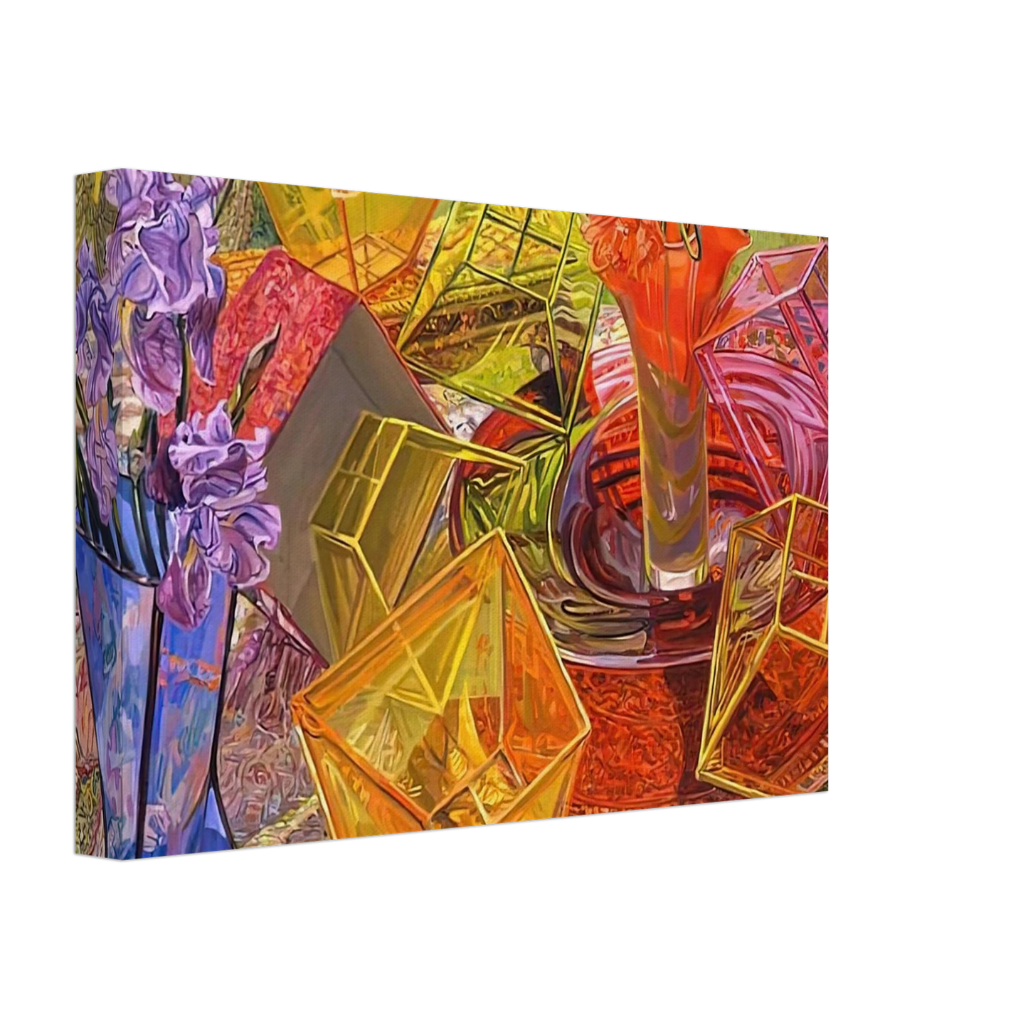 Janet Fish - PLASTIC BOXES 2007 Canvas - 70x100 cm / 28x40 inches-canvas