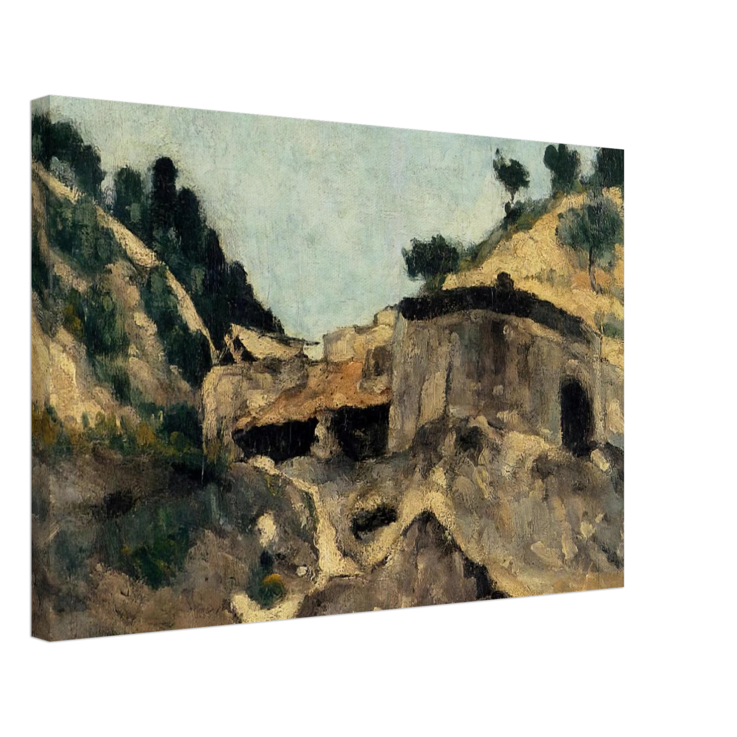 Paul Cezanne - Landscape with Watermill Canvas - 40x60 cm / 16x24 inches-canvas