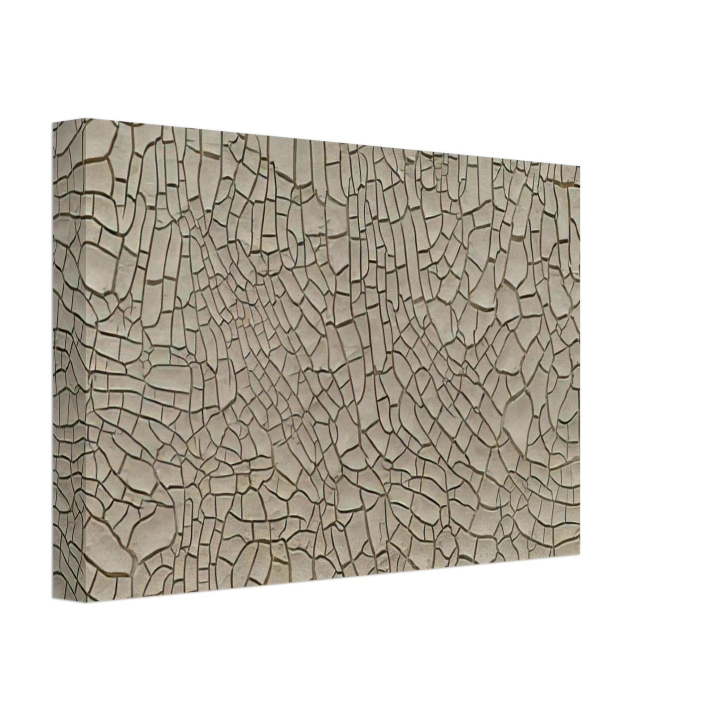 Alberto Burri - Cretto Grande Bianco - 1982 Canvas - 70x100 cm / 28x40 inches-canvas