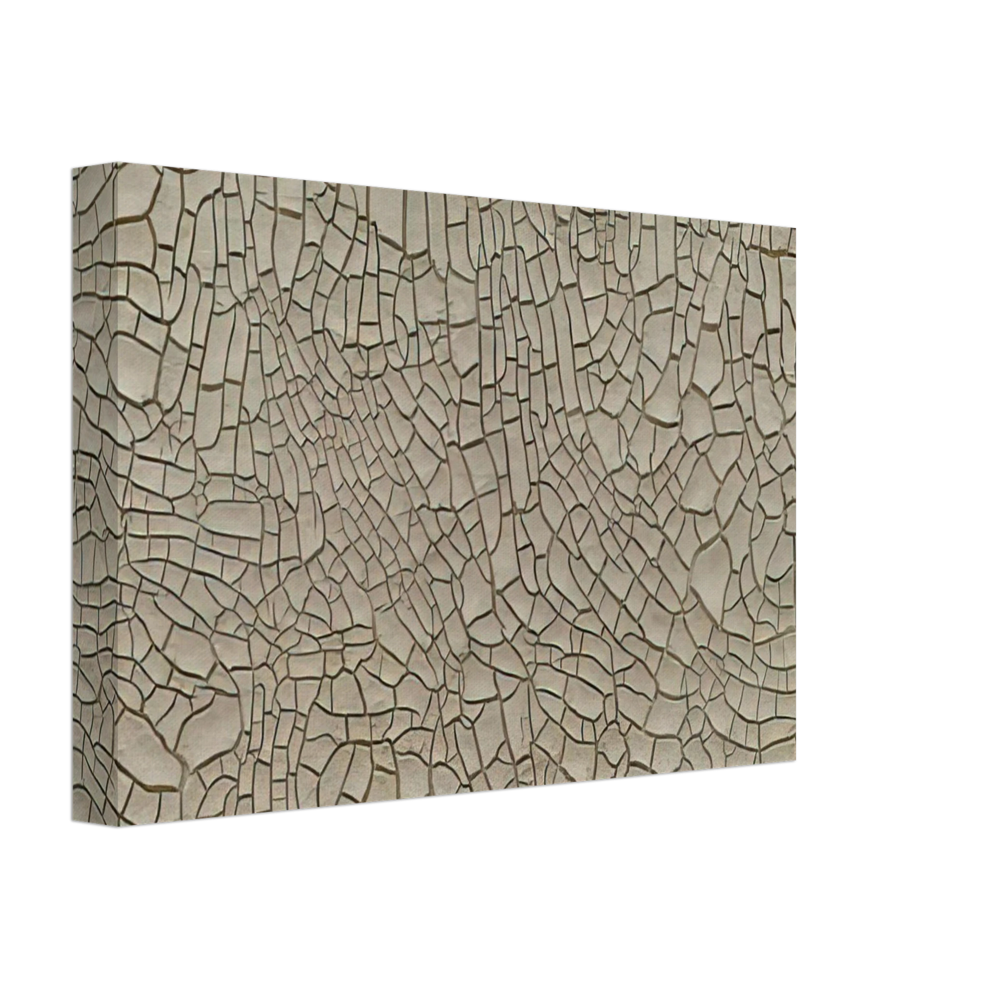 Alberto Burri - Cretto Grande Bianco - 1982 Canvas - 70x100 cm / 28x40 inches-canvas