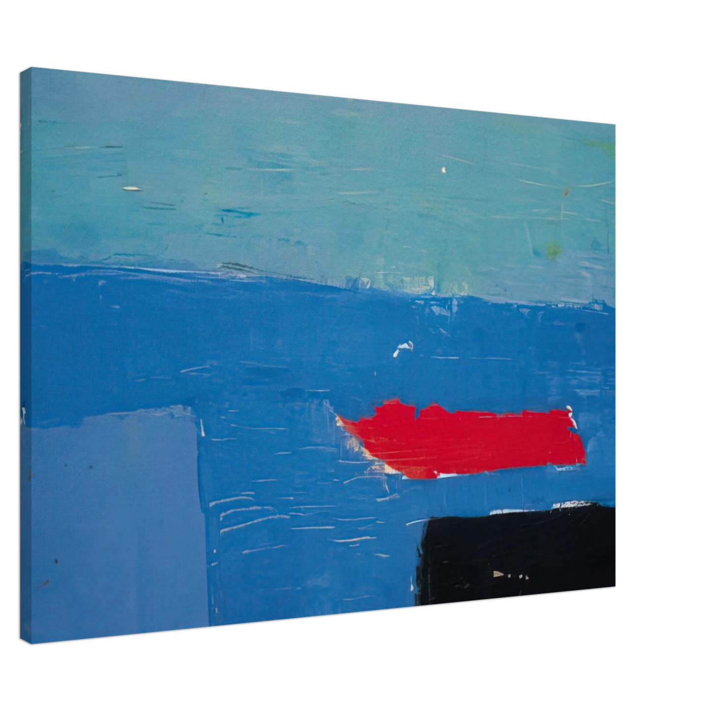 Nicolas de Stael - Bateau - Lyrical Abstraction Canvas - 20x30 cm / 8x12 inches-canvas