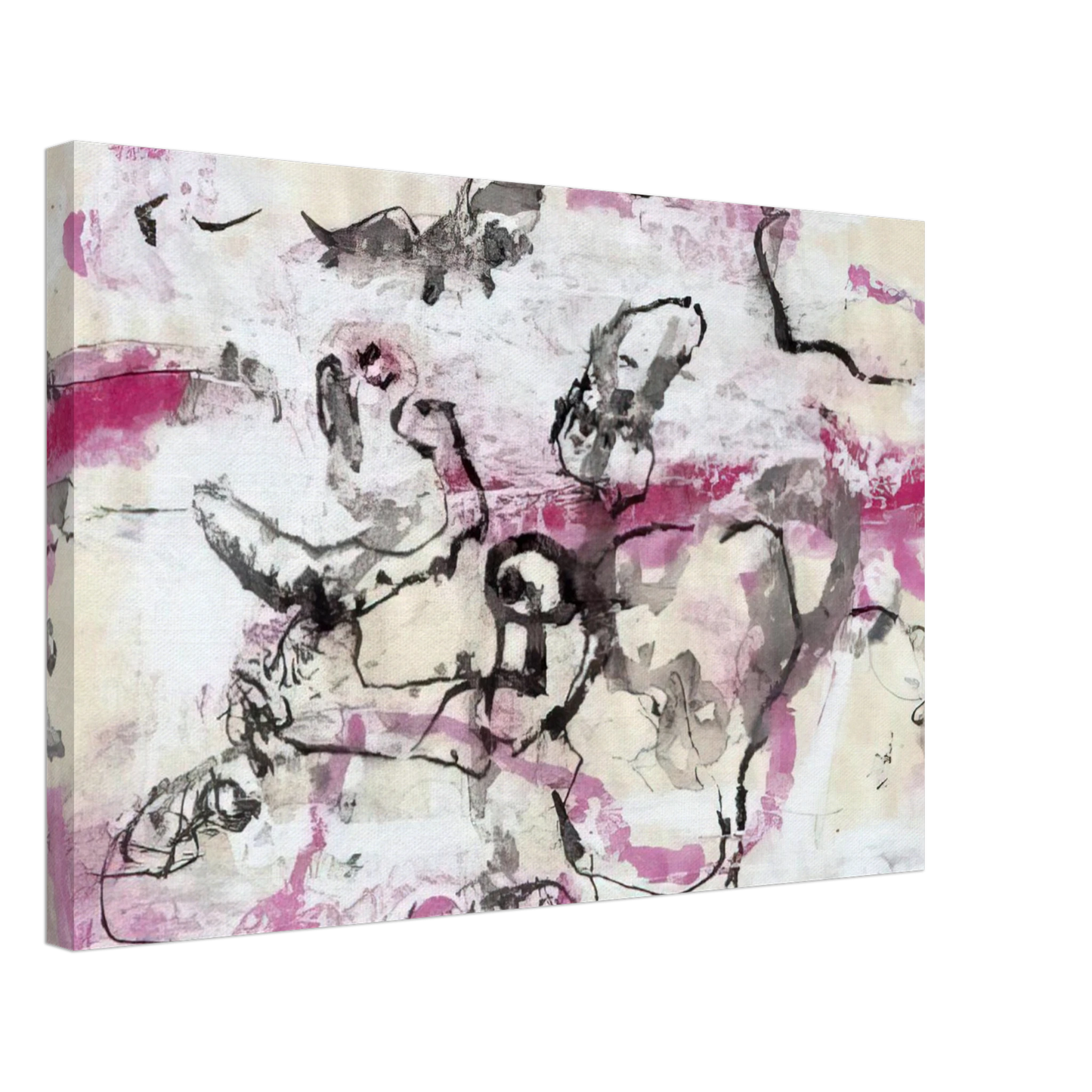 Emil Schumacher - EL-IX - 1966 Canvas - 40x60 cm / 16x24 inches-canvas