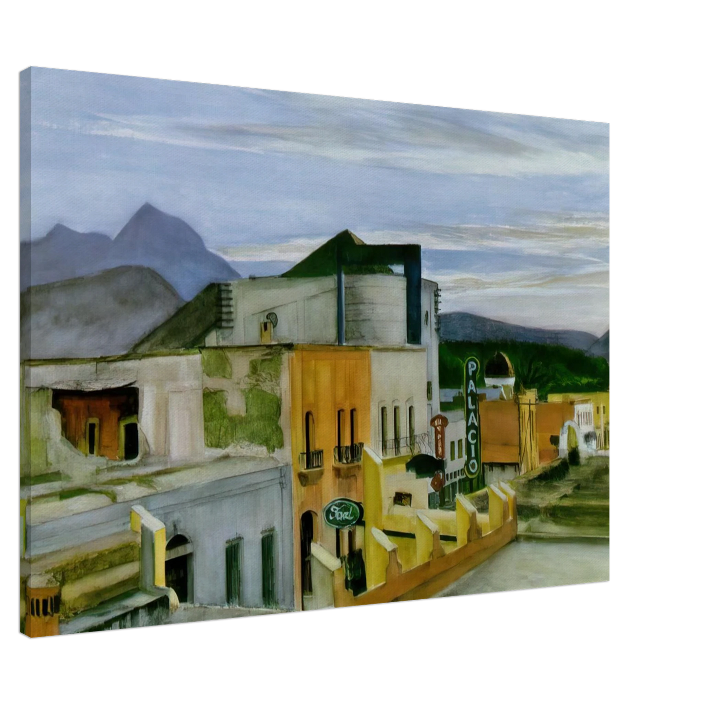 Edward Hopper - El Palacio Canvas - 20x30 cm / 8x12 inches-canvas