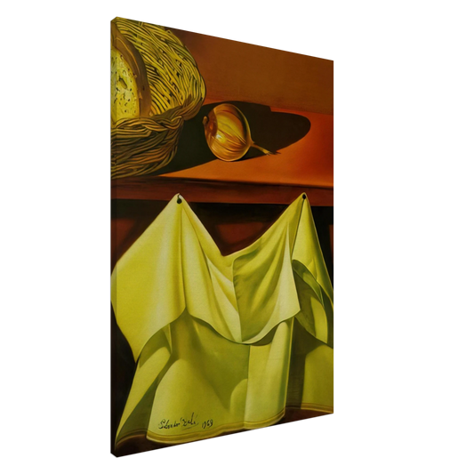 Salvador Dali - UNTITLED STILL LIFE WITH WHITE CLOTH Canvas - 20x30 cm / 8x12 inches-canvas